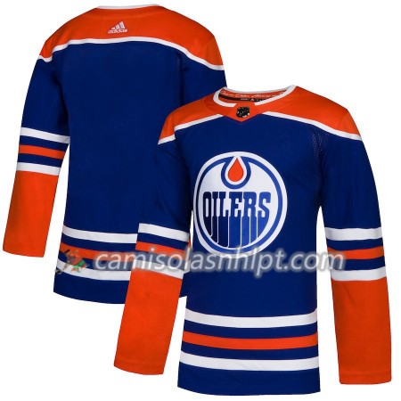 Camisola Edmonton Oilers Blank Adidas 2018-2019 Alternate Authentic - Homem